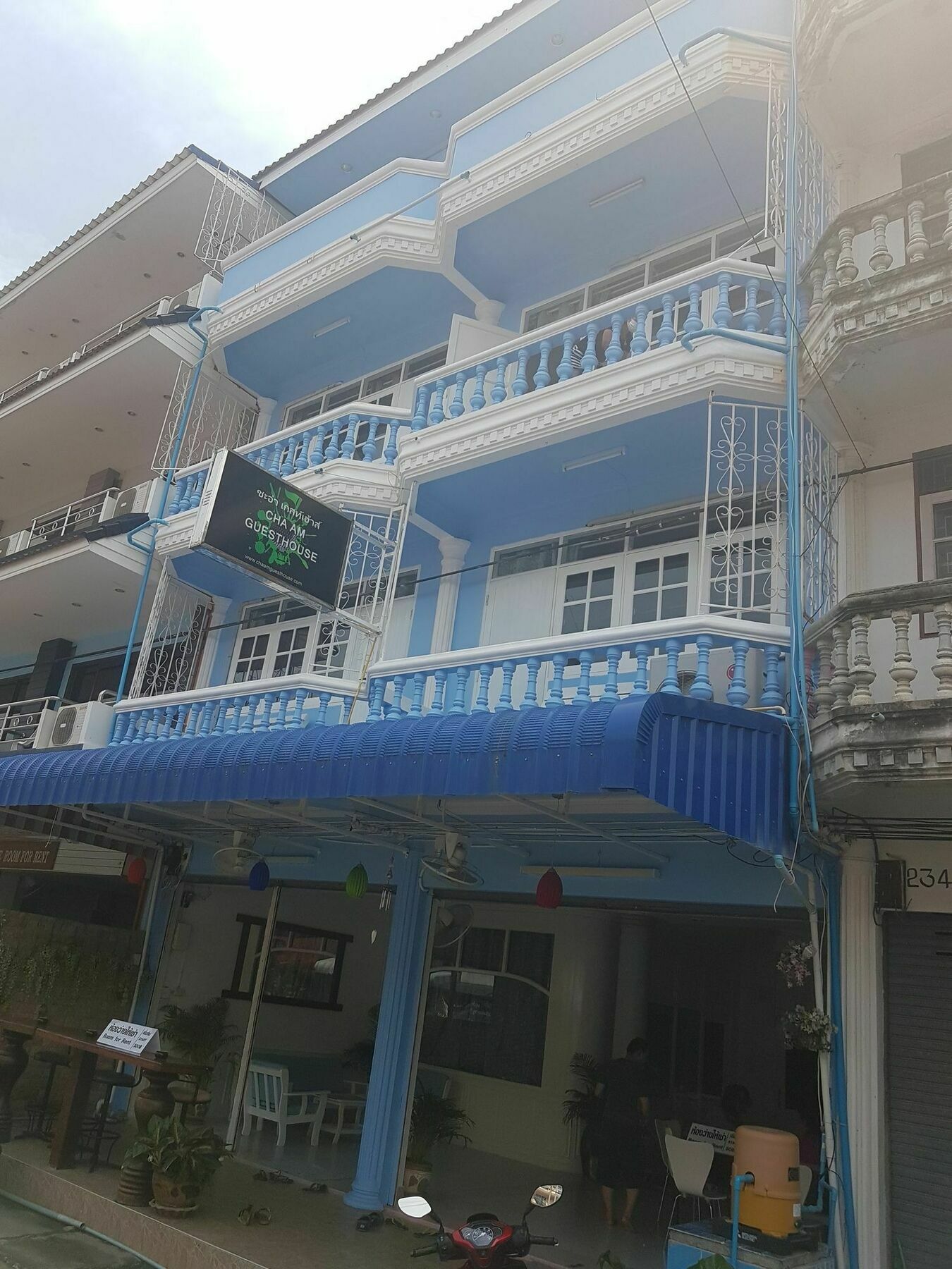 Chaam Guesthouse Cha-Am Bagian luar foto